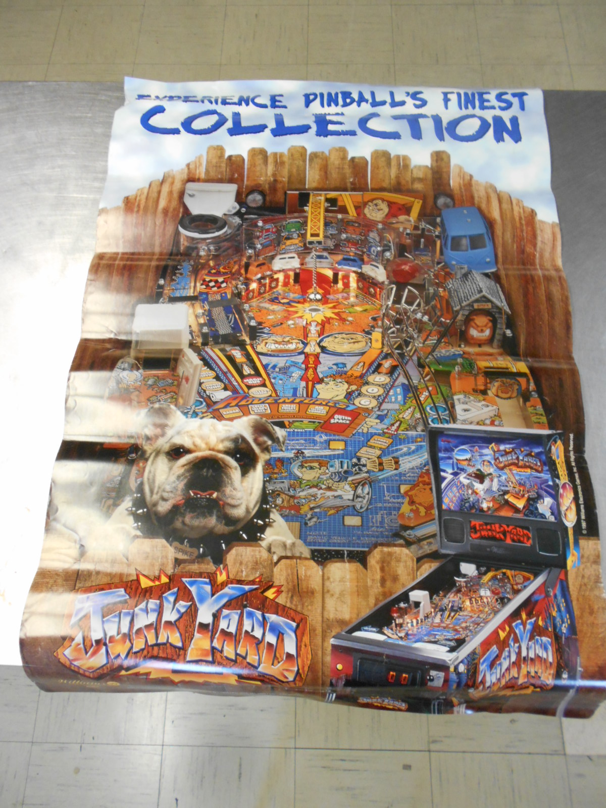 Junkyard Pinball Machine Game Original Advertising Promotional Poster